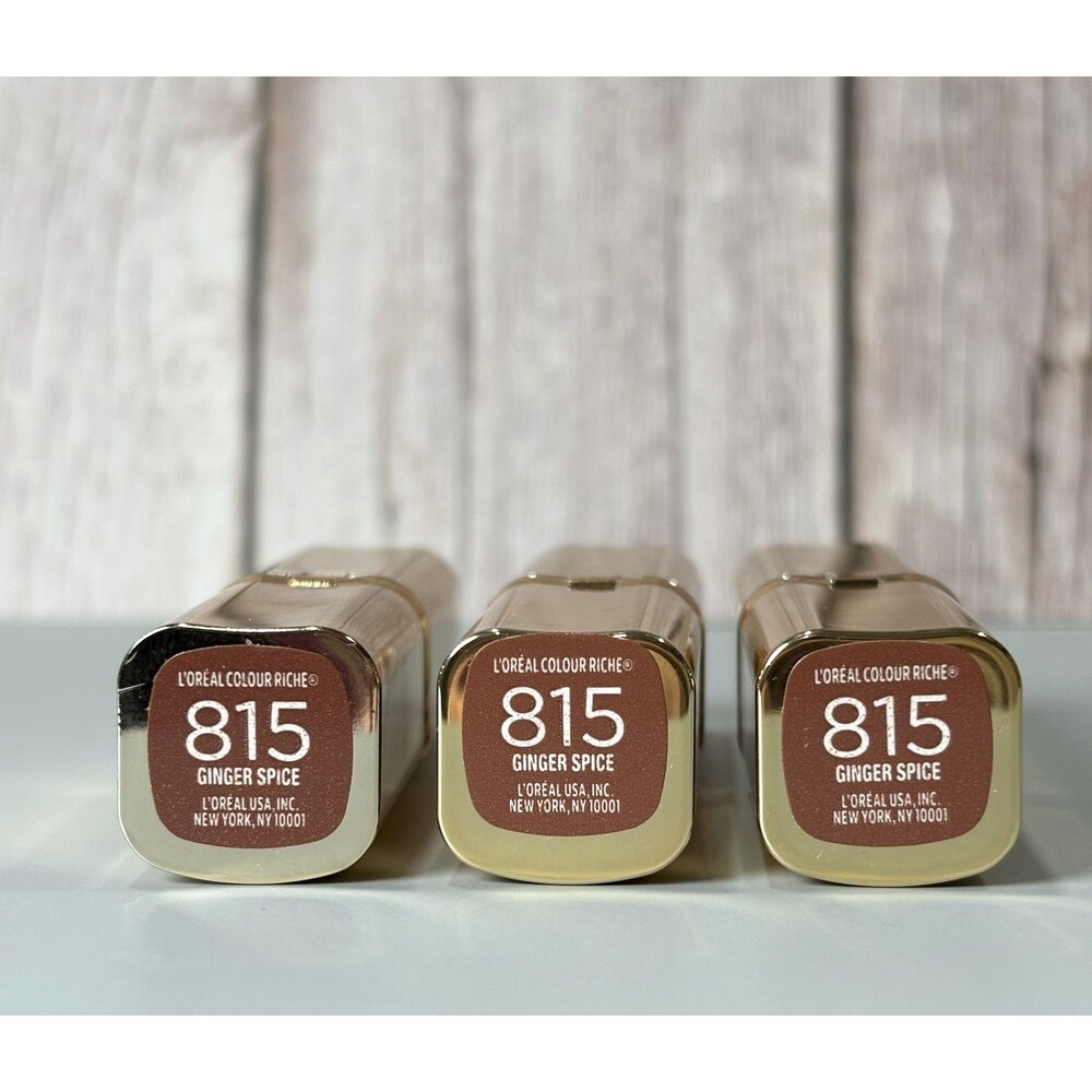 New LOreal Colour Riche Original Lipstick # 815 Ginger Spice / 3 Pack